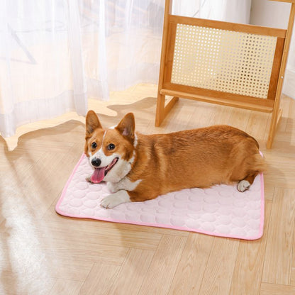 Jun Zhe Pet Ice Silk Cooling Mat for Dogs ice silk pad gray XL(100*75cm) about 280g