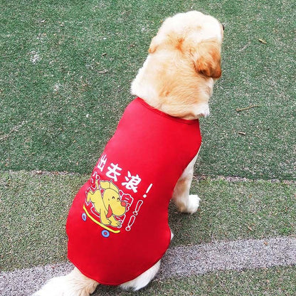 Pet Vest Lai Chong Duo Summer Polyester Black L size (about 10kg)