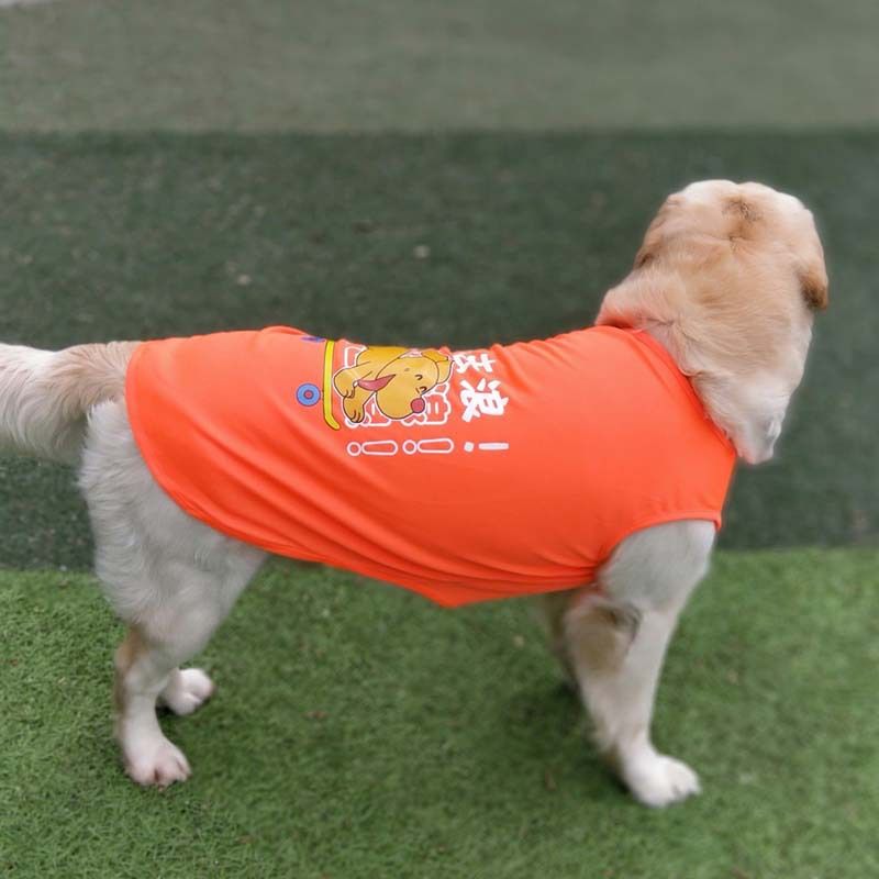 Pet Vest Lai Chong Duo Summer Polyester Orange XL size (about 14kg)