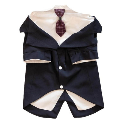 Pet Suit Dog Tuxedo Wedding little tail Polyester Individual tie (average size, order Note color) 7XL