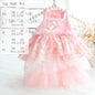 Accope Pet Dress Cotton Princess Style Summer Orange pink L