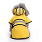 BJAYPET Dog Raincoat Polyester Reflective Small Pet... Yellow L
