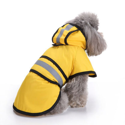 BJAYPET Dog Raincoat Polyester Reflective Small Pet... Yellow 3XL