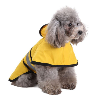 BJAYPET Dog Raincoat Polyester Reflective Small Pet... Yellow 4XL