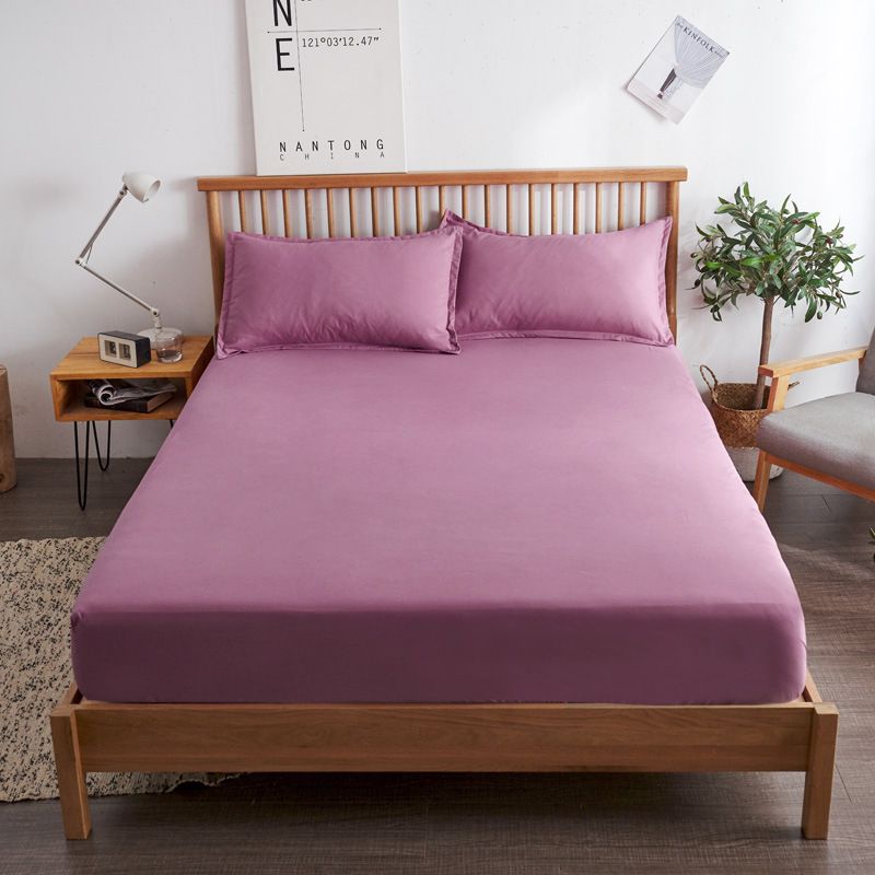 Pure Cotton Mattress Cover Non Slip Bed Sheet Bean paste 180*200cm standard