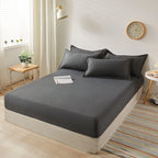 Pure Cotton Mattress Cover Non Slip Bed Sheet Bean paste 200*220cm standard