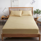 Pure Cotton Mattress Cover Non Slip Bed Sheet CAMEL 200*220cm standard