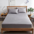 Cotton Mattress Cover Non Slip Bed Sheet Light gray 150*200cm thin mattress