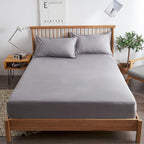 Cotton Mattress Cover Non Slip Bed Sheet Light gray 200*220cm thin mattress