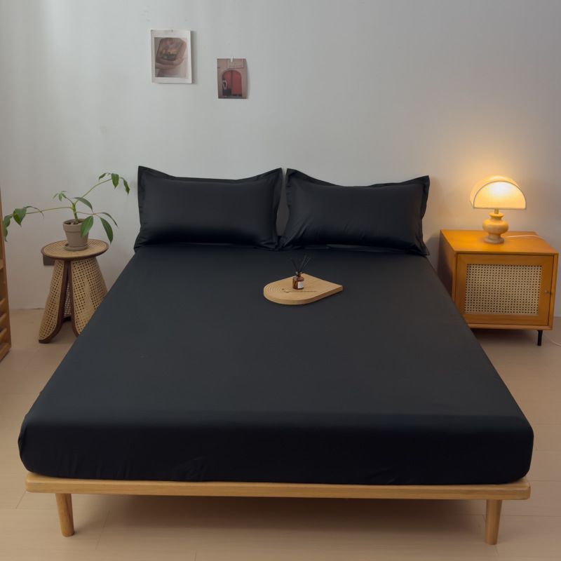 Yuan sheng Cotton Mattress Cover Fitted Style Black 180*200cm thin mattress