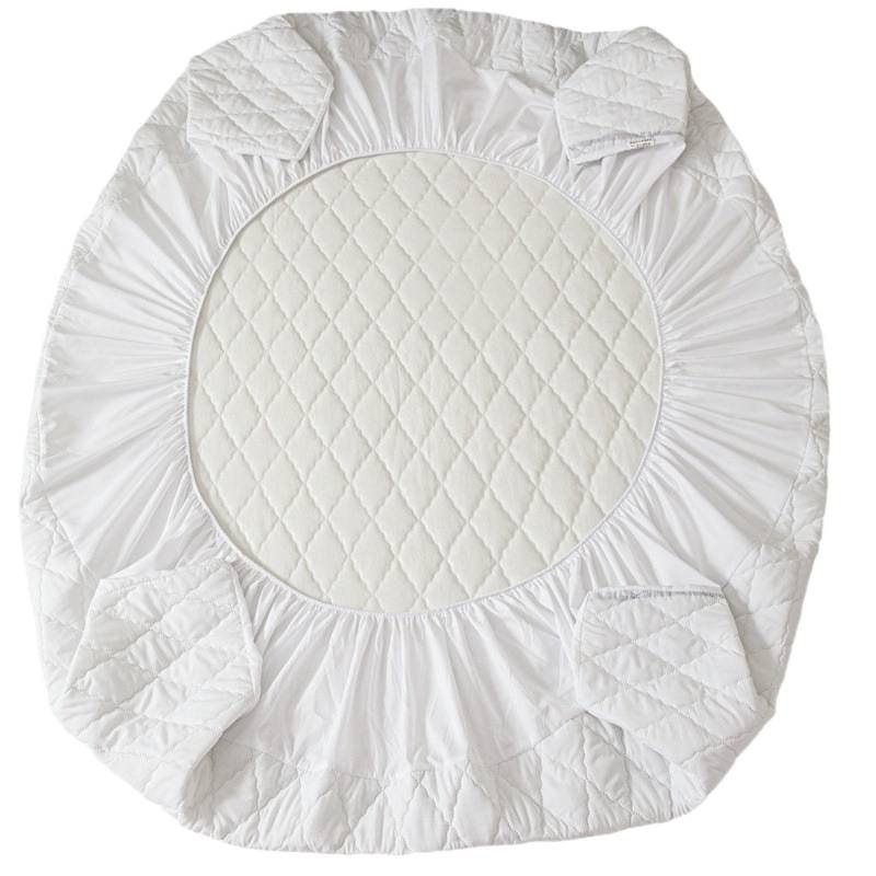 Waterproof Quilted Fitted Sheet Solid Color Toddler Red bean paste 1.2*2m single fitted sheet