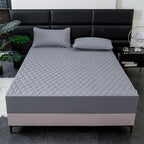 Waterproof Quilted Fitted Sheet Solid Color Toddler Phoenix pattern white 1.8*2m single fitted sheet