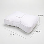 Sleeping Knee Pillow with Adjustable Strap – Contoured Leg Pillow for Side Sleepers, Pregnant Women, and Neck Support, Breathable Fabric Cover with Shredded Memory Foam Fill, White and Light Gray Options (White)
