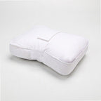 Sleeping Knee Pillow with Adjustable Strap – Contoured Leg Pillow for Side Sleepers, Pregnant Women, and Neck Support, Breathable Fabric Cover with Shredded Memory Foam Fill, White and Light Gray Options (White)