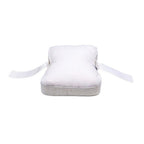 Sleeping Knee Pillow with Adjustable Strap – Contoured Leg Pillow for Side Sleepers, Pregnant Women, and Neck Support, Breathable Fabric Cover with Shredded Memory Foam Fill, White and Light Gray Options (White)