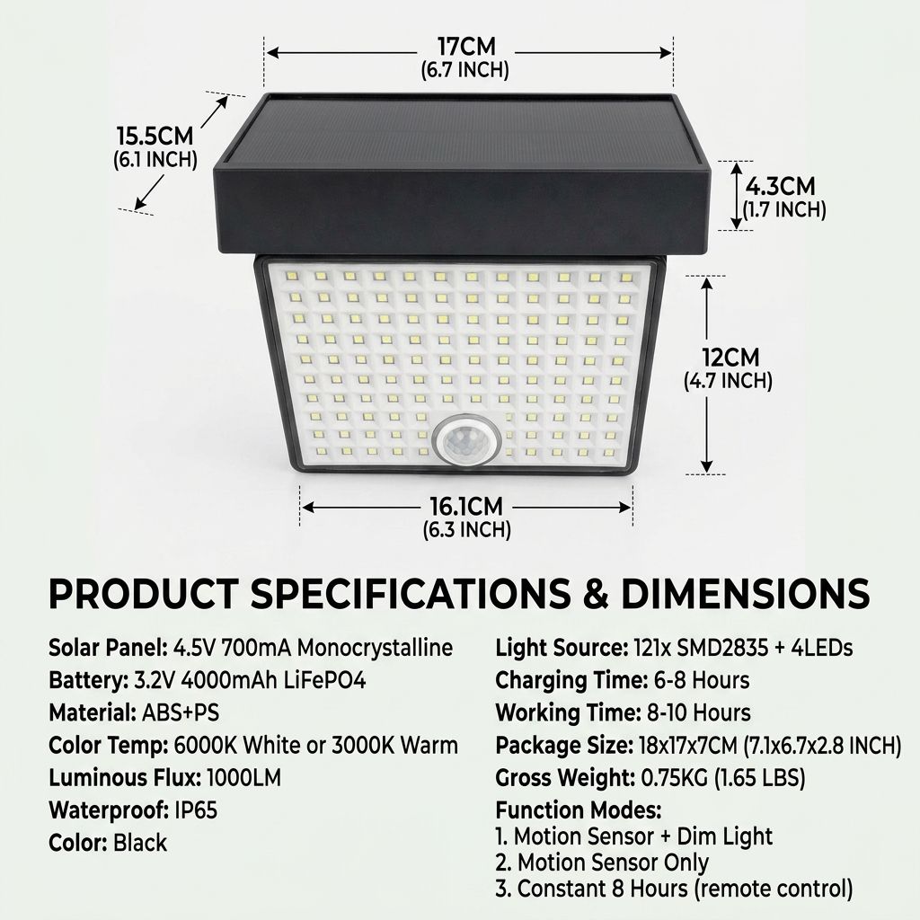 Solar Powered Outdoor LED Floodlight with Remote Control and Motion Sensor, Dual Charging via Solar and USB, Weatherproof Wall Light for Driveway Garden Patio, Choice of 6000K Daylight or 3000K Warm Glow (6000K White，2PCS)
