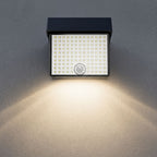 Solar Powered Outdoor LED Floodlight with Remote Control and Motion Sensor, Dual Charging via Solar and USB, Weatherproof Wall Light for Driveway Garden Patio, Choice of 6000K Daylight or 3000K Warm Glow (6000K White，2PCS)