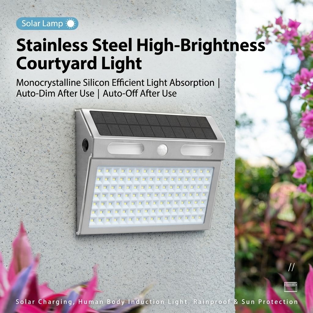 Solar Powered Motion Sensor Wall Light with Dual-Head LED Spotlight, IP65 Waterproof Outdoor Security Lamp for Patio, Doorway, Stairs, and Building Exterior, Auto On/Off at Dusk, 4 Adjustable Lighting Modes, Energy-Efficient and Weather-Resistant (2PCS)