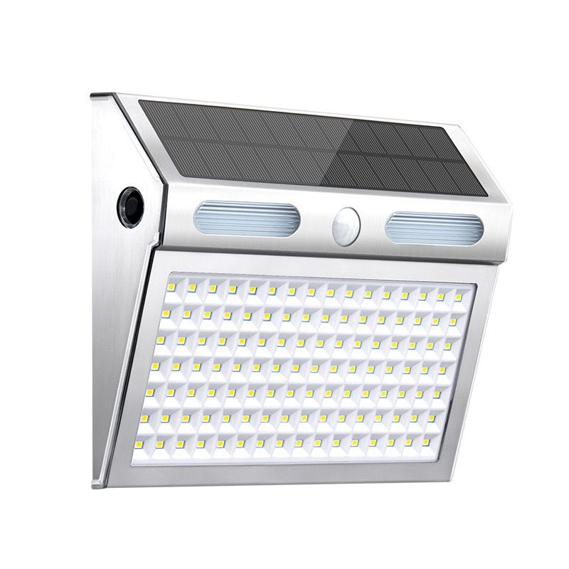 Solar Powered Motion Sensor Wall Light with Dual-Head LED Spotlight, IP65 Waterproof Outdoor Security Lamp for Patio, Doorway, Stairs, and Building Exterior, Auto On/Off at Dusk, 4 Adjustable Lighting Modes, Energy-Efficient and Weather-Resistant (3PCS)