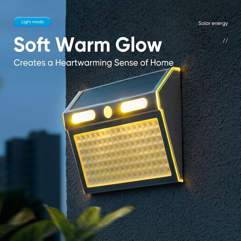 Solar Powered Motion Sensor Wall Light with Dual-Head LED Spotlight, IP65 Waterproof Outdoor Security Lamp for Patio, Doorway, Stairs, and Building Exterior, Auto On/Off at Dusk, 4 Adjustable Lighting Modes, Energy-Efficient and Weather-Resistant (4PCS)