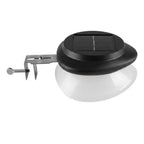 Solar Powered Fence Light with Durable ABS+PC Housing, Monocrystalline Silicon Panel, and Adjustable Mounting Clip for Outdoor Garden, Patio, Deck, and Walkway Illumination in Warm White or Cool White (16PCS, White Housing‑Warm White Light)