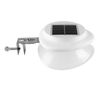 Solar Powered Fence Light with Durable ABS+PC Housing, Monocrystalline Silicon Panel, and Adjustable Mounting Clip for Outdoor Garden, Patio, Deck, and Walkway Illumination in Warm White or Cool White (16PCS, White Housing‑Warm White Light)