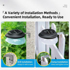 Solar Powered Fence Light with Durable ABS+PC Housing, Monocrystalline Silicon Panel, and Adjustable Mounting Clip for Outdoor Garden, Patio, Deck, and Walkway Illumination in Warm White or Cool White (16PCS, White Housing‑Warm White Light)