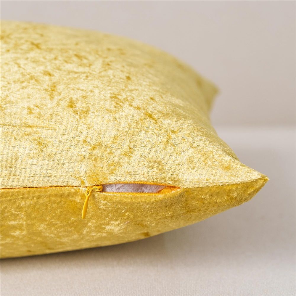 Set of 2 Gold Throw Pillow Covers Super Soft Pillows Lumbar Modern Rectangle Decorative Bed Pillow Cover for Couch Patio, 12x20 inches, Gold（Only pillow cover）