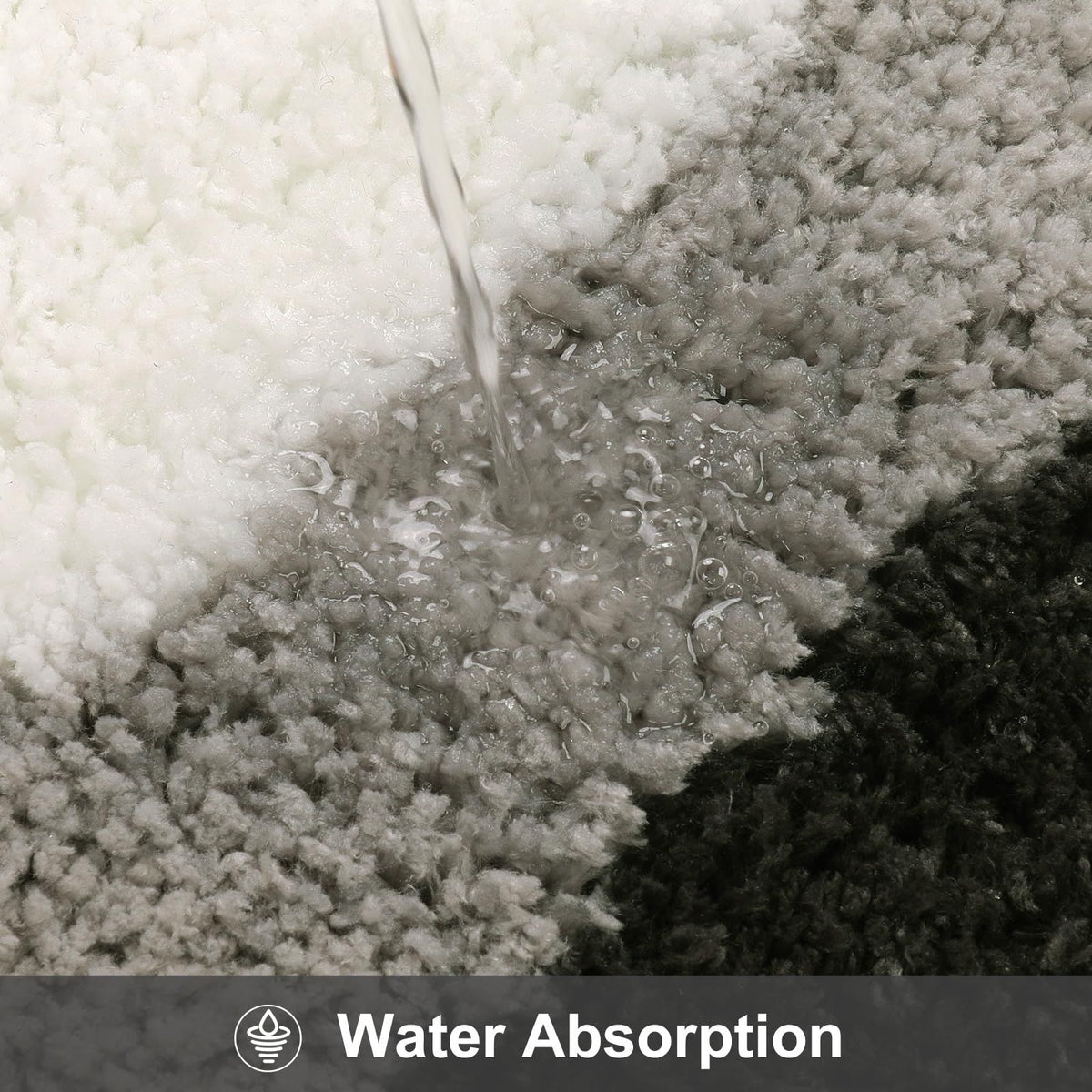 Room DecorCool Rugs Aesthetic Cloud Carpet Area Rug Modern for Bedroom Living Room (Black/Grey 40*60cm)