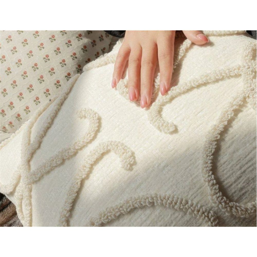 Coquette Throw Pillow Cover 12x 20in, Neutral Pillow Cushion Cases,Farmhouse Modern Decorative Pillows for Bed, Outdoor Couch Bedroom Car Cream（Only pillow cover）