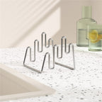 430 Stainless Steel Wire Cutting Board Holder, Cutting Board Rack Organizer Kitchen, Kitchen Shelf Bakeware Cookie Organizer