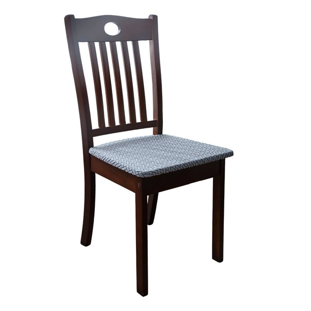 4 PCS-Seat Covers for Dining Room Chair Covers Dining Chair Covers,Kitchen Chair Covers,Removable Washble Dining Room Chair Seat Cover,Chair Slipcovers Protector (Grey,Only chair covers)