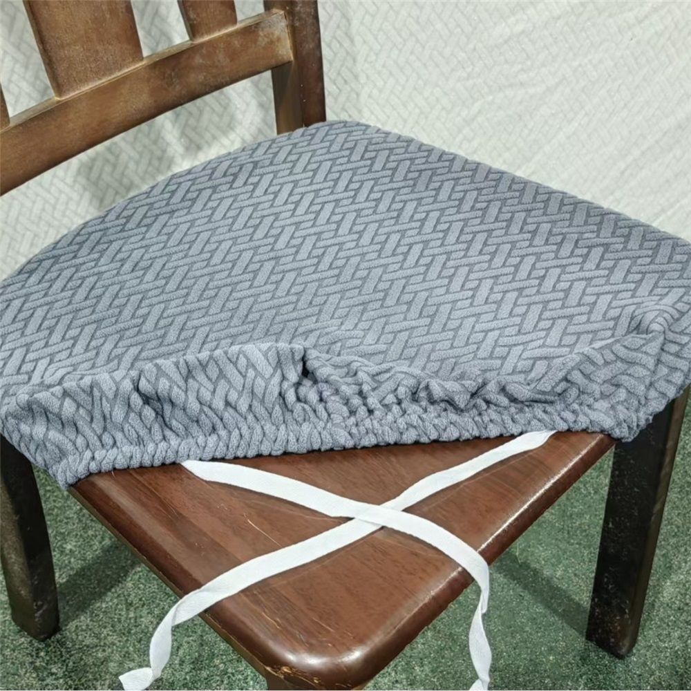 4 PCS-Seat Covers for Dining Room Chair Covers Dining Chair Covers,Kitchen Chair Covers,Removable Washble Dining Room Chair Seat Cover,Chair Slipcovers Protector (Grey,Only chair covers)