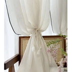 2 pack Curtain Tiebacks Farmhouse Holdbacks for Drapes, Boho Tie Backs for Curtains, Natural Cute Home Decor Drapery Holder for Kids Nursery