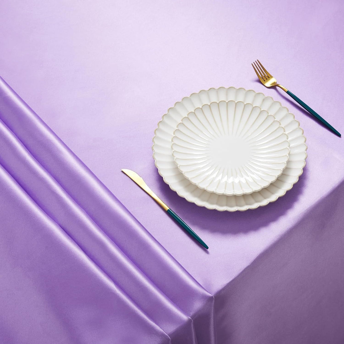 Rectangular Satin Tablecloth - , Rectangle Shiny Satin Table Linens for Rectangular TablesParty Christmas Birthday Hotel Wedding Decoration Restaurant（152*213cm/60*84inch Purple）
