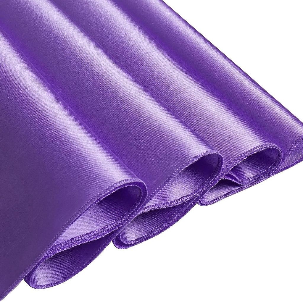 Rectangular Satin Tablecloth - , Rectangle Shiny Satin Table Linens for Rectangular TablesParty Christmas Birthday Hotel Wedding Decoration Restaurant（152*213cm/60*84inch Purple）