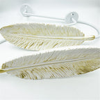 Curtain Tiebacks white Vintage Big Leaf Design Curtain Holdbacks Curtain Drapery Holdbacks Tie Back Hook -2pcs