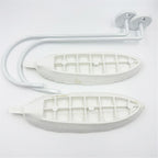 Curtain Tiebacks white Vintage Big Leaf Design Curtain Holdbacks Curtain Drapery Holdbacks Tie Back Hook -2pcs