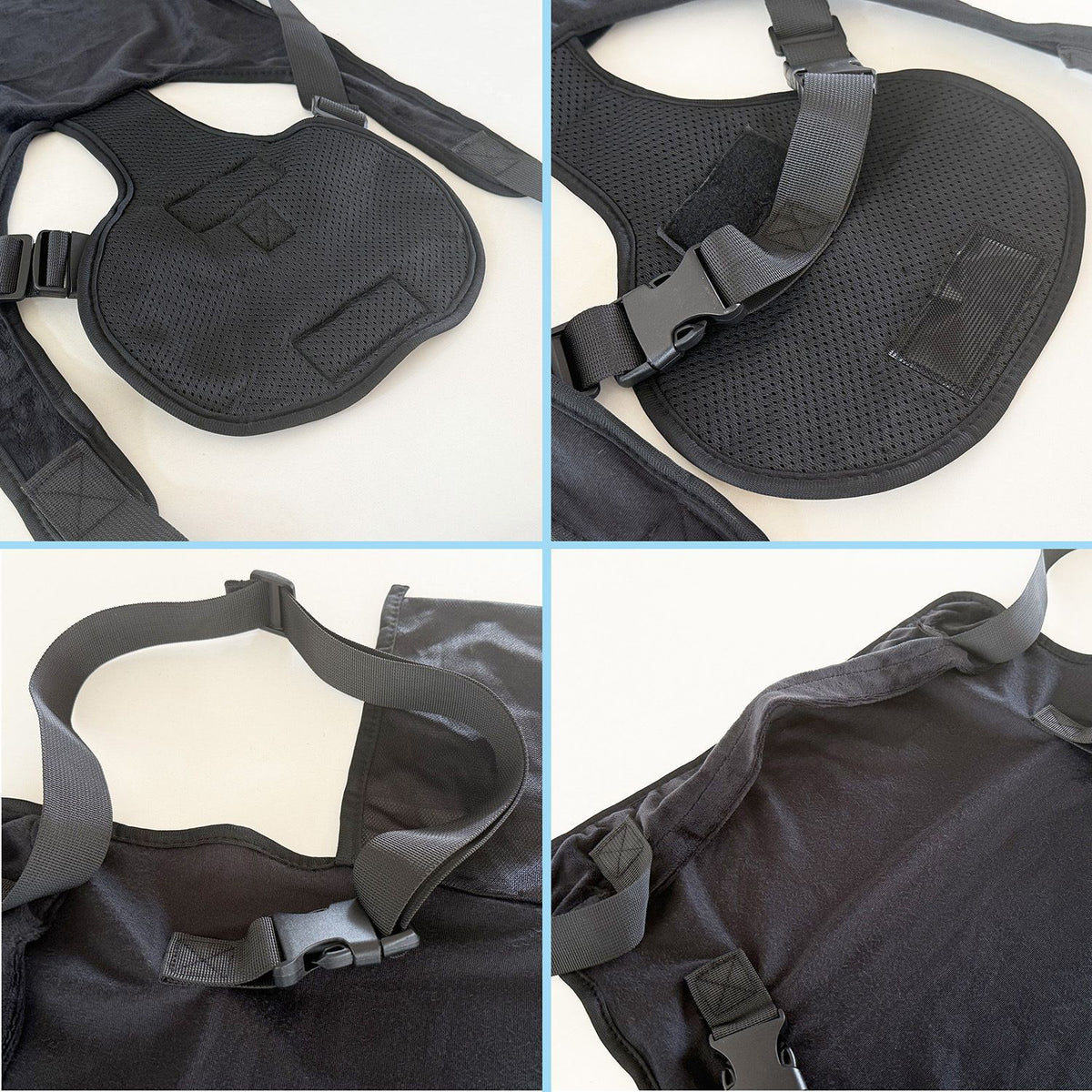 Infant Airplane Seat Extender Travel Bed | Baby on Lap Flight Bed | Foldable Soft Airplane Baby Travel Seat Extender on Lap with Neck Pillow | Fits Economy Seats | Black
