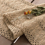 Farmhouse Rustic Jute  Woven Dining Table Runner for Bedroom Dresser Kitchen Home Decor(Brown, 30*91cm)