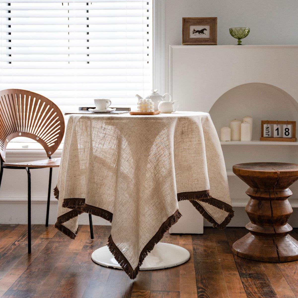 Tablecloth Tablecloth Rectangle Tablecloth Solid Elegant Home Table Decorative Table Cloth Wedding 140*160 cm