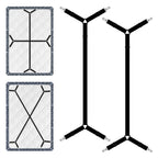 Bed Sheet Straps, 2Pcs Elastic Adjustable Bed Sheet Holder Straps, Fitted Sheet Straps to Hold Sheets in Place (Black)