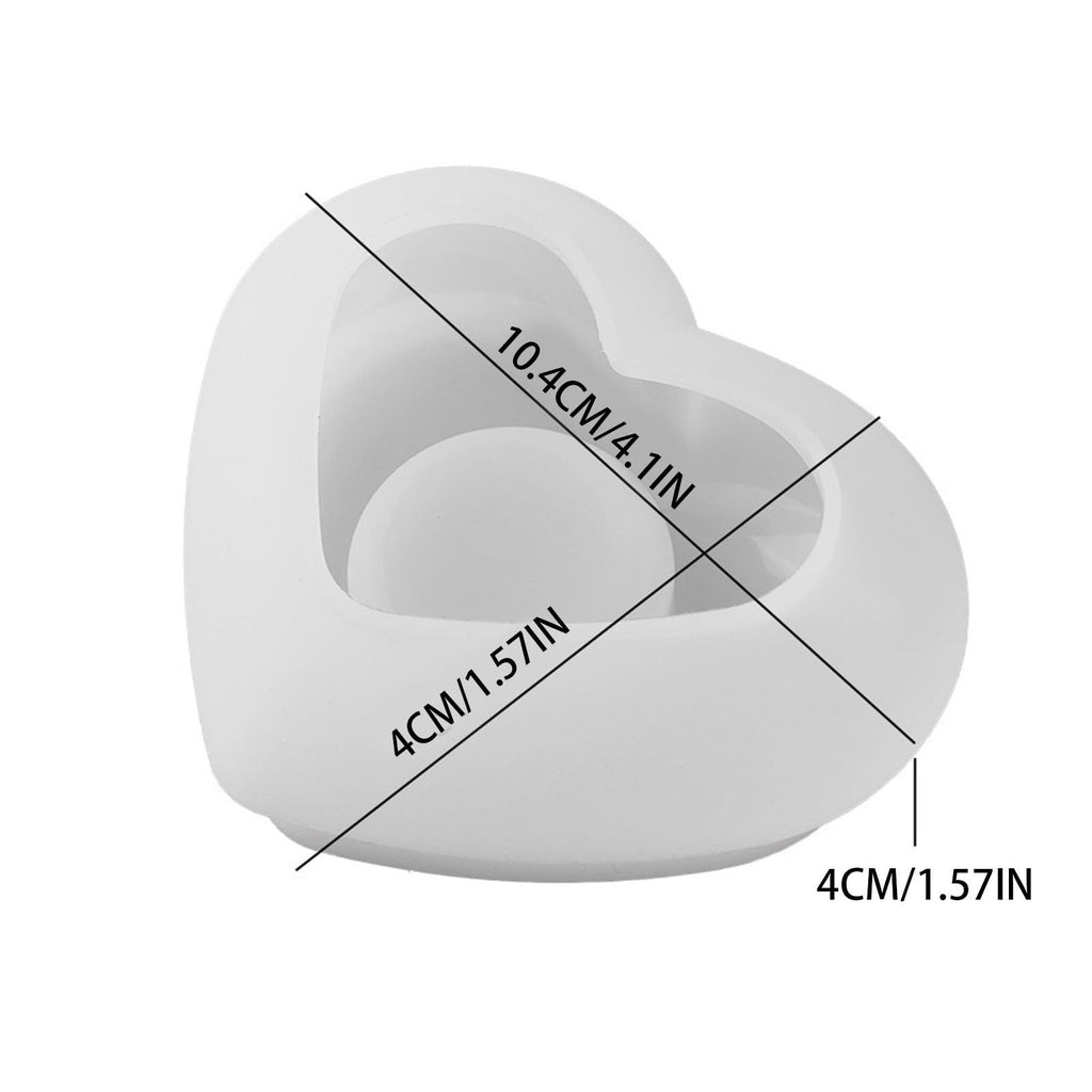Resin Candle Holder Silicone Moulds, Tealight Candle Holder Silicone Mold, Star Moon Heart Shape Tea Lights Candle Holder Mold