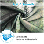 Shower curtain popular, dense fog forest, distant mountains,  digital printing, multi specification decorative curtain