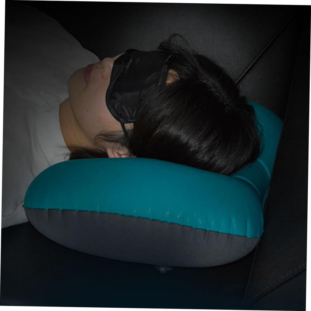 Camping Pillow Bed Pillows Portable Inflation Cushion Pillow with Pocket Ultralight Neck Pillow Sleeping Pillow Travel