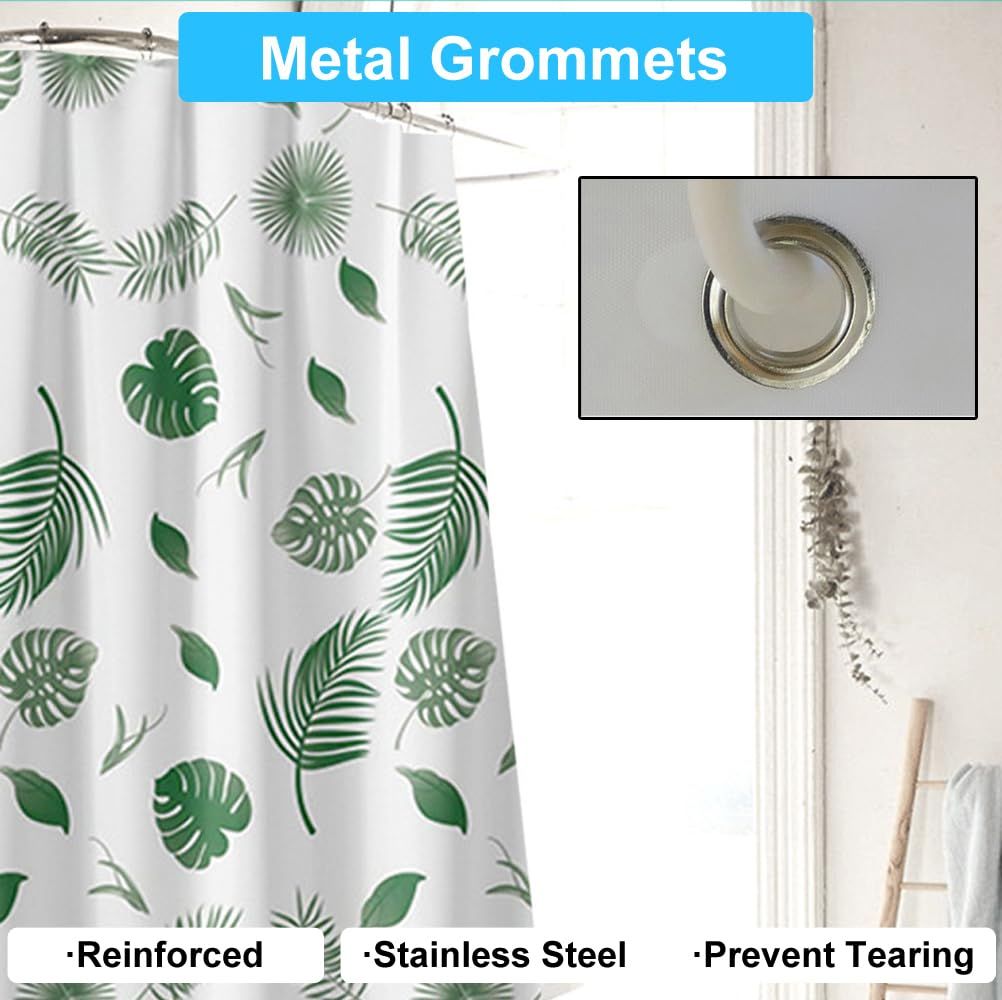 Plastic Shower Curtain Liner for Shower Stall & Bathtubs, Bathroom Curtains Shower Curtain and Liner Set