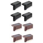 Solar Deck Lights Outdoor 8 Pack, Solar Step Lights Waterproof Solar lights for Outdoor Stairs, Step , Fence, Patio(Warm White)