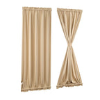 Room Darkening Sidelight Door Panel - Window Treatment Thermal Insulated French Sliding Glass Door Curtain for Privacy 
25*40