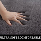 Bathroom Rugs Plush Thick Bathroom Rug Extra Soft Bath Mat for Non Slip Machine Washable Bathroom Carpet Microfiber Absorbent