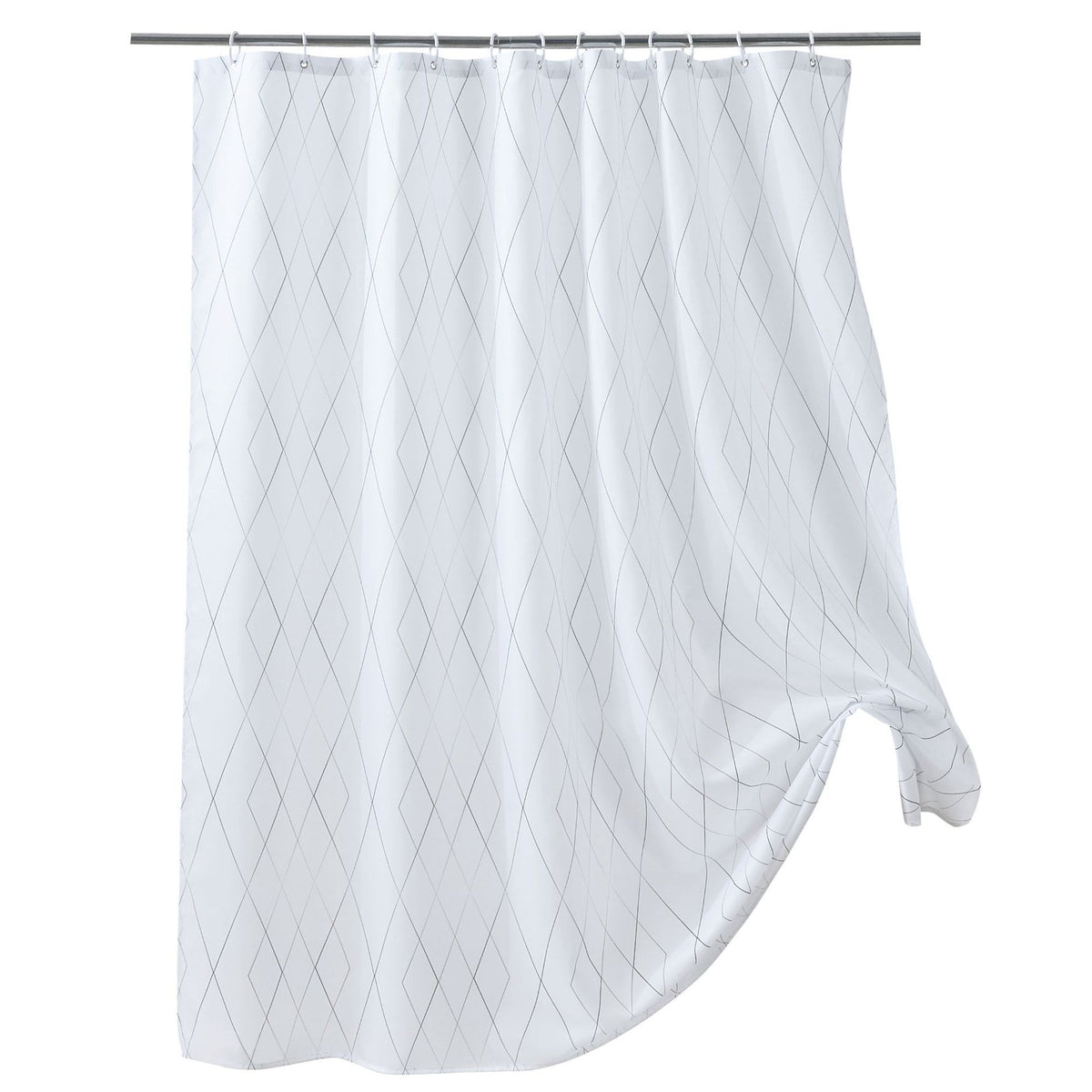 Door Sidelight Curtains-Jacquard Geometric Patterns French Door Curtains, Sheer Front Door Window Curtain,Sidelight Curtain Panel
